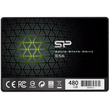 Silicon Power Slim S56 SSD 480GB τύπου 2.5'' με σύνδεση SATA III SP480GBSS3S56A25