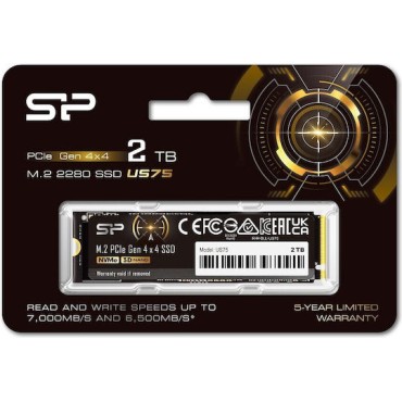 Silicon Power US75 SSD 2TB τύπου M.2 με σύνδεση PCI Express 4.0 (PS5 Compatible) SP02KGBP44US7505