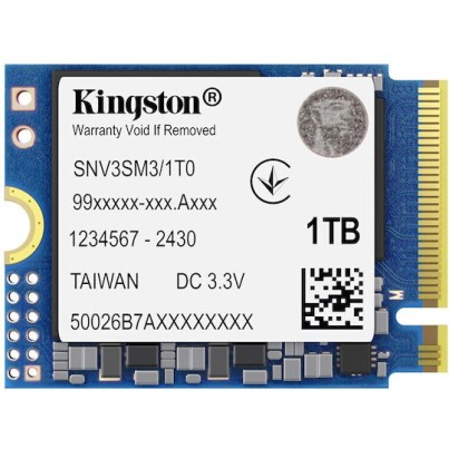 Kingston NV3 SSD 1TB M.2 NVMe PCI Express 4.0 SNV3SM3/1T0