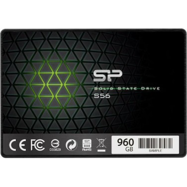 Silicon Power Slim S56 SSD 120GB τύπου 2.5'' με σύνδεση SATA III SP120GBSS3S56B25