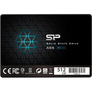 Silicon Power Ace A55 SSD 512GB τύπου 2.5'' με σύνδεση SATA III SP512GBSS3A55S25