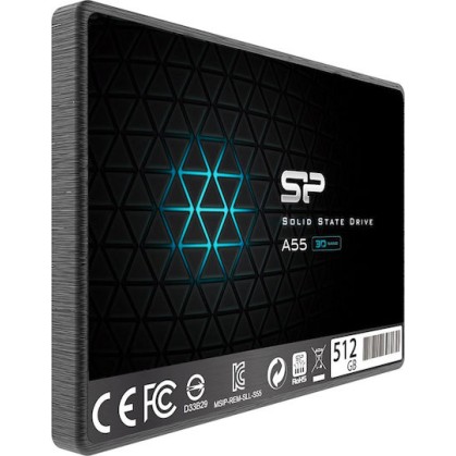 Silicon Power Ace A55 SSD 512GB τύπου 2.5'' με σύνδεση SATA III SP512GBSS3A55S25