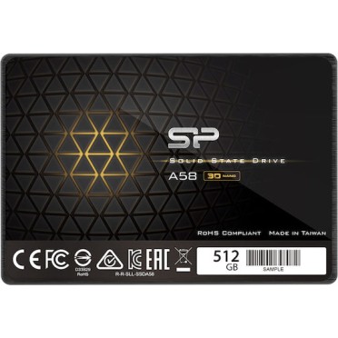 Silicon Power Ace A58 SSD 512GB τύπου 2.5'' με σύνδεση SATA III SP512GBSS3A58A25 Bulk