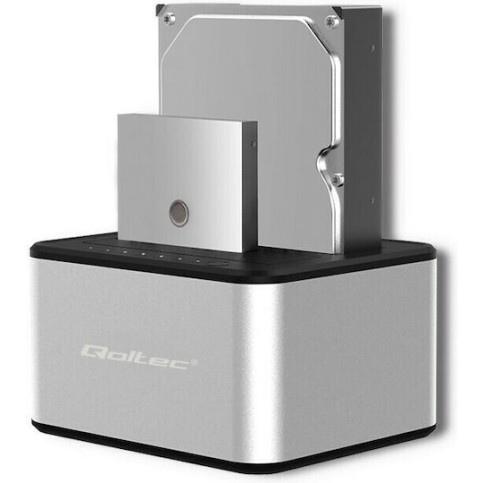 Qoltec 5316 Docking Station για 2 Σκληρούς Δίσκους SATA 3.5