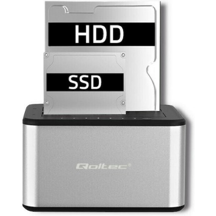 Qoltec 5316 Docking Station για 2 Σκληρούς Δίσκους SATA 3.5