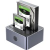 Unitek Sata6g Dual Bay Hdd Docking Station Alum Black Y-3026