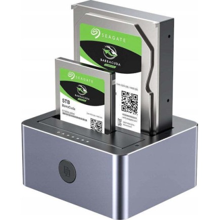 Unitek Docking Station για 2 Σκληρούς Δίσκους SATA 3.5