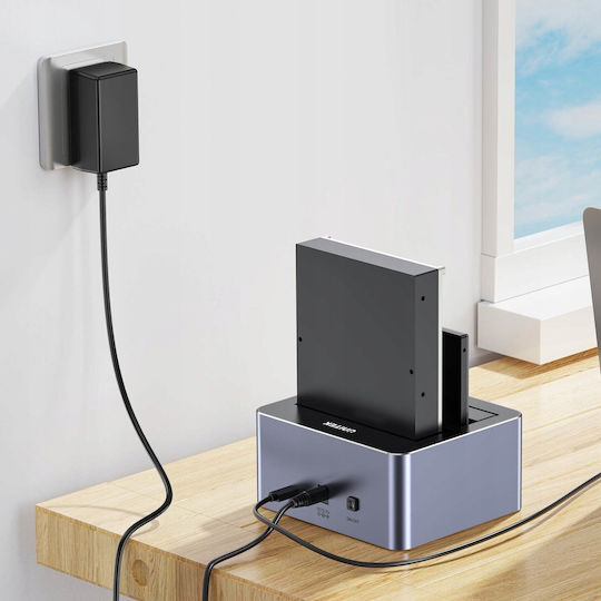 Unitek Docking Station για 2 Σκληρούς Δίσκους SATA 3.5