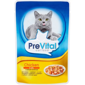 PreVital Υγρή Τροφή για Γάτες με Κοτόπουλο 100gr
