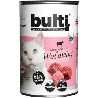 Bult Υγρή Τροφή για Γάτες με Βοδινό 400gr