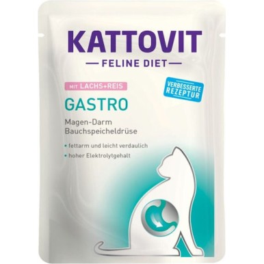 Kattovit Feline Υγρή Τροφή για Ενήλικες Γάτες σε Φακελάκι με Πουλερικά Διαίτης, χωρίς Γλουτένη 12x85gr