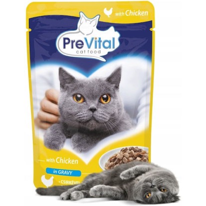 PreVital Υγρή Τροφή για Γάτες με Κοτόπουλο 100gr