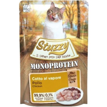 Stuzzy Monoprotein Υγρή Τροφή για Ενήλικες Γάτες σε Φακελάκι με Κοτόπουλο χωρίς Σιτηρά & Γλουτένη 85gr