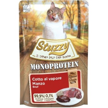 Stuzzy Monoprotein Υγρή Τροφή για Ενήλικες Γάτες σε Φακελάκι με Βοδινό χωρίς Σιτηρά & Γλουτένη 85gr