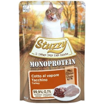 Stuzzy Monoprotein Υγρή Τροφή για Ενήλικες Γάτες σε Φακελάκι με Γαλοπούλα χωρίς Γλουτένη 85gr