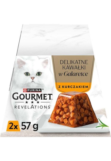 Purina Gourmet Revelations Chicken In Jelly 2x57g