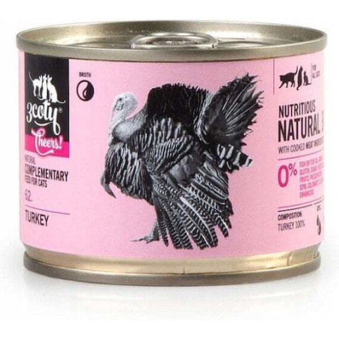3coty Υγρή Τροφή για Γάτες με Γαλοπούλα 160gr