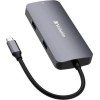 Verbatim USB-C Pro CMH-05 USB-C Docking Station με HDMI 4K PD Ethernet Γκρι