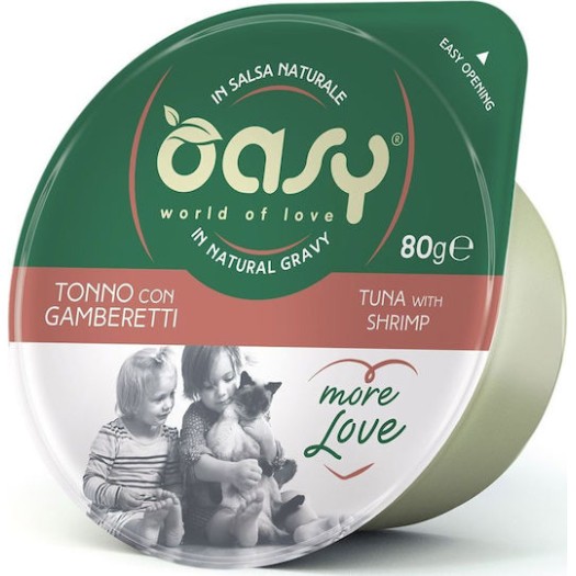 Oasy Love Υγρή Τροφή για Γάτες με Τόνο 70gr