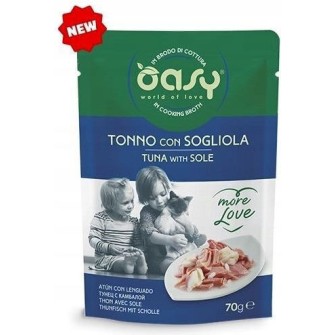 Oasy Love Υγρή Τροφή για Γάτες σε Φακελάκι με Τόνο 70gr