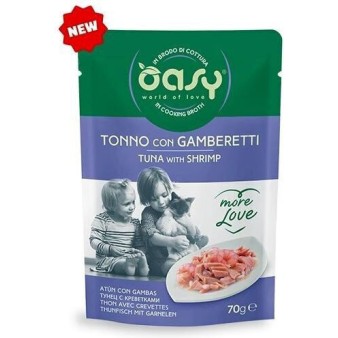 Oasy Love Υγρή Τροφή για Γάτες σε Φακελάκι με Τόνο 70gr