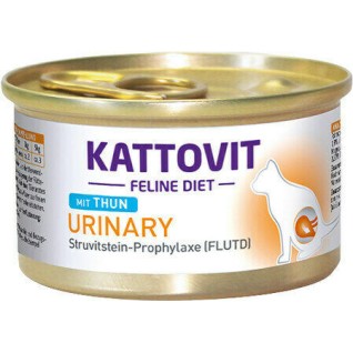 Kattovit Urinary Υγρή Τροφή για Ενήλικες Γάτες σε Κονσέρβα με Τόνο χωρίς Γλουτένη 85gr