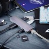 Sharkoon Combo Adapter USB-C Docking Station με HDMI 4K PD Ethernet Γκρι