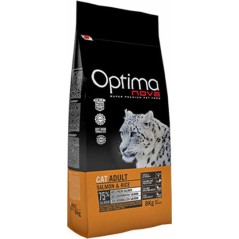 Optimanova Cat Adult Ξηρά Τροφή για Ενήλικες Γάτες με Σολομό / Ρύζι 2kg