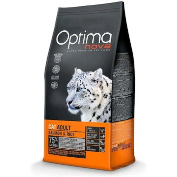 Optimanova Cat Ξηρά Τροφή Γάτας με Σολομό / Ρύζι 8kg