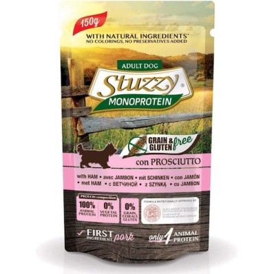 Stuzzy Monoprotein Ham Wet Dog Food 150 G