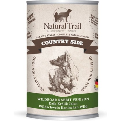 Natural Trail 0.4kg Ξηρά Τροφή Σκύλων με Αγριογούρουνο, Κουνέλι, Λαγό και Ελάφι