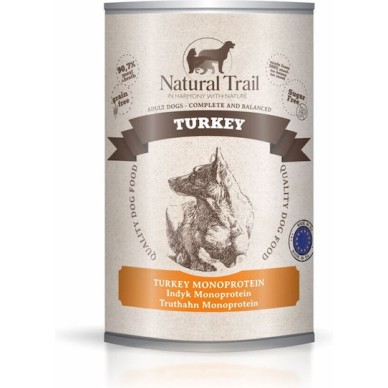 Natural Trail Υγρή Τροφή Σκύλων σε Κονσέρβα με Γαλοπούλα 400gr
