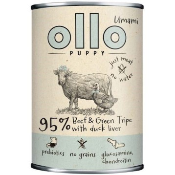 Dog Food Υγρή Τροφή για Κουτάβια σε Κονσέρβα με Βοδινό, Πατσά, Πάπια και Συκώτι 400gr