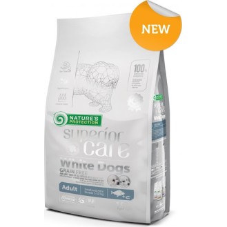 Nature's Protection Superior Care White Dogs 1.5kg Ξηρά Τροφή χωρίς Σιτηρά & Γλουτένη για Ενήλικους Σκύλους Μικρόσωμων Φυλών με Ψάρια