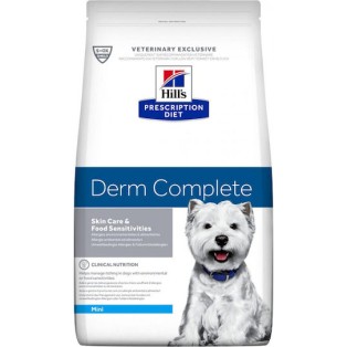Hill's Prescription Diet Derm Complete Mini 1kg Ξηρά Τροφή χωρίς Γλουτένη για Ενήλικους Σκύλους Μικρόσωμων Φυλών με Κρέας