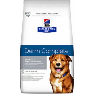 Hill's Prescription Diet Derm Complete 12kg Ξηρά Τροφή χωρίς Γλουτένη για Ενήλικους Σκύλους με Κρέας