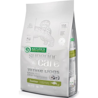 Nature's Protection Superior Care White Dogs 10kg Ξηρά Τροφή χωρίς Σιτηρά & Γλουτένη για Κουτάβια με Ψάρια