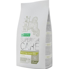 Nature's Protection Superior Care White Dogs 1.5kg Ξηρά Τροφή χωρίς Σιτηρά για Κουτάβια Μικρόσωμων Φυλών με Ψάρια