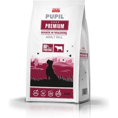 Dog Food 12kg Ξηρά Τροφή Σκύλων Μεσαίων & Μεγαλόσωμων Φυλών με Βοδινό