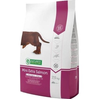 Nature's Protection Mini Extra 7.5kg Ξηρά Τροφή για Ενήλικους Σκύλους Μικρόσωμων Φυλών με Σολομό