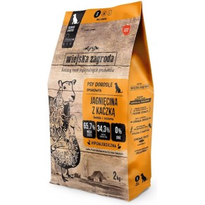 Wiejska Zagroda 2kg Ξηρά Τροφή για Ενήλικους Σκύλους με Αρνί και Πάπια