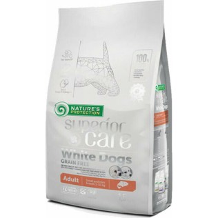 Nature's Protection Superior Care White Dogs 1.5kg Ξηρά Τροφή χωρίς Σιτηρά & Γλουτένη για Ενήλικους Σκύλους Μικρόσωμων Φυλών με Σολομό