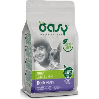 Oasy 2.5kg Ξηρά Τροφή για Ενήλικους Σκύλους Μικρόσωμων Φυλών με Πάπια