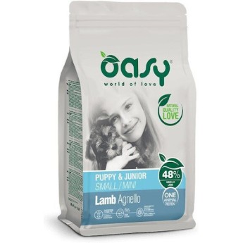 Oasy 0.8kg Ξηρά Τροφή για Κουτάβια Μικρόσωμων Φυλών με Αρνί