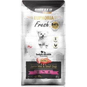 Biofeed 2kg Ξηρά Τροφή χωρίς Γλουτένη για Κουτάβια Μικρόσωμων Φυλών με Κρέας, Γαλοπούλα, Κουνέλι και Λαγό