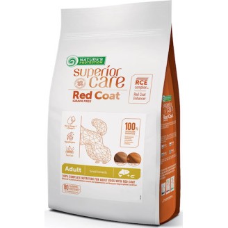 Nature's Protection Superior Care Red Coat 1.5kg Ξηρά Τροφή χωρίς Σιτηρά & Γλουτένη για Ενήλικους Σκύλους Μικρόσωμων Φυλών με Σολομό