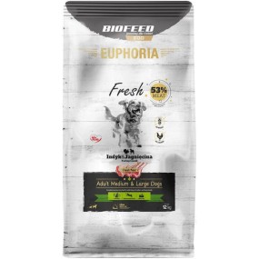 Biofeed 12kg Ξηρά Τροφή χωρίς Γλουτένη για Ενήλικους Σκύλους Μεσαίων & Μεγαλόσωμων Φυλών με Κρέας, Γαλοπούλα και Αρνί