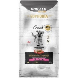 Biofeed 12kg Ξηρά Τροφή χωρίς Γλουτένη για Ενήλικους Σκύλους Μεσαίων & Μεγαλόσωμων Φυλών με Γαλοπούλα, Κουνέλι, Λαγό και Κρέας