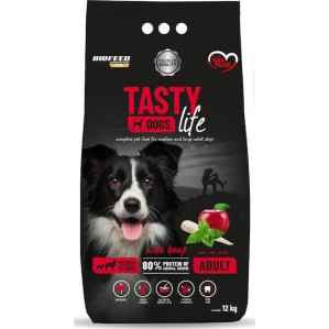 Biofeed 12kg Ξηρά Τροφή χωρίς Γλουτένη για Ενήλικους Σκύλους Μεσαίων & Μεγαλόσωμων Φυλών με Βοδινό