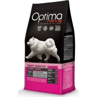 Optimanova Puppy Sensitive 2kg Ξηρά Τροφή χωρίς Σιτηρά για Κουτάβια με Πατάτες και Σολομό
